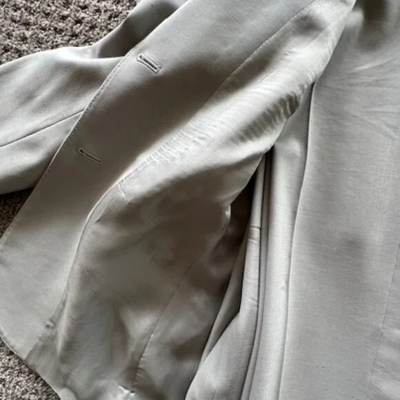 Adrienne Vittadini light grey pants suit for Women size 8 - Picture 6 of 8